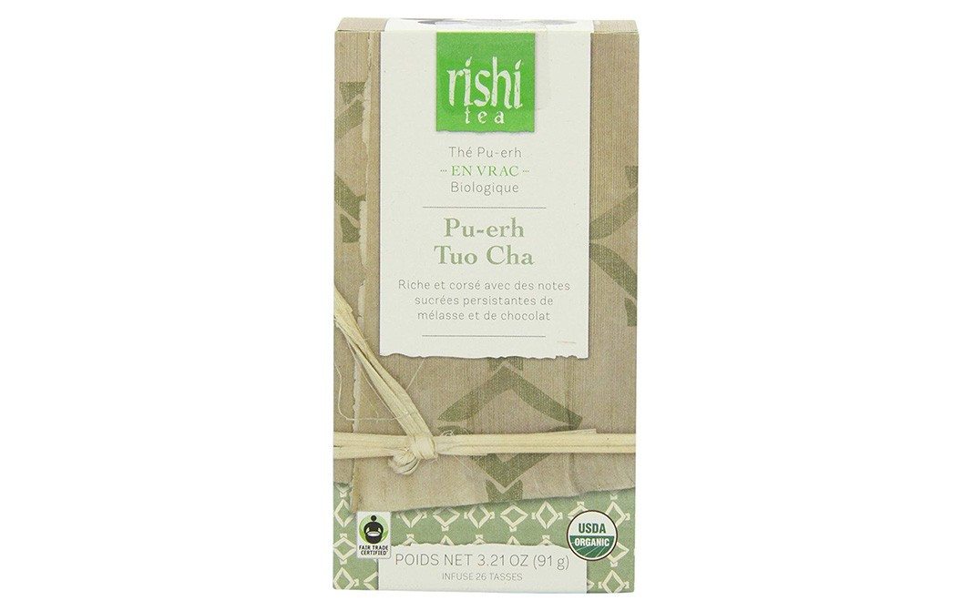 Rishi Tea Pu erh Tou Cha Box 91 grams Reviews Nutrition